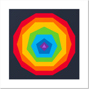 Technicolor Shapes Posters and Art